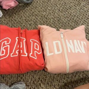 Gap and old navy zip out